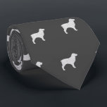 Boykin Spaniel Silhouettes Pattern Grey Tie<br><div class="desc">This original Boykin Spaniels pattern neck tie makes a great gift for dog dads! Available in a variety of colours, this cool tie makes a statement for anyone who loves a Boykin. An awesome gift for the guy who wears a tie for business, or for special events like holiday programs,...</div>