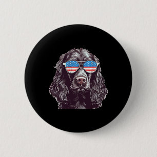 Boykin Spaniel Usa American Flag Dog Sungles 4th O 6 Cm Round Badge