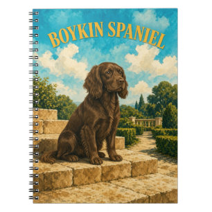 Boykin Spaniel, Vintage Watercolor Dog Art Notebook