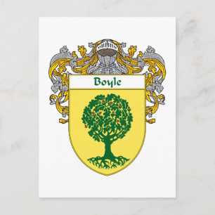 Boyle Coat of Arms (Mantled) Postcard
