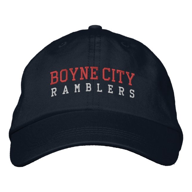 Boyne City High School Embroidered Baseball Hat (Front)