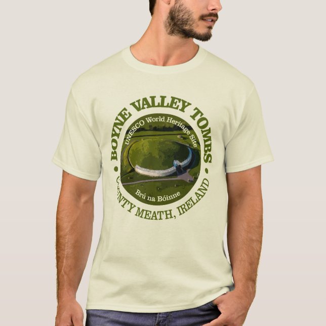 Boyne Valley Tombs (rd) T-Shirt (Front)