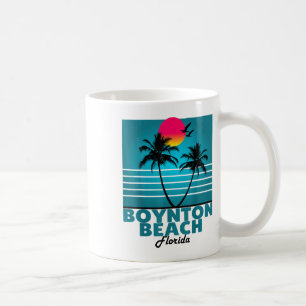 Boynton Beach Florida Fl Summer Palm Trees _1 Coffee Mug