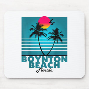 Boynton Beach Florida Fl Summer Palm Trees _1 Mouse Pad