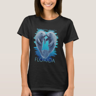 Boynton Beach Florida Vacation Cute Manatees Sea C T-Shirt