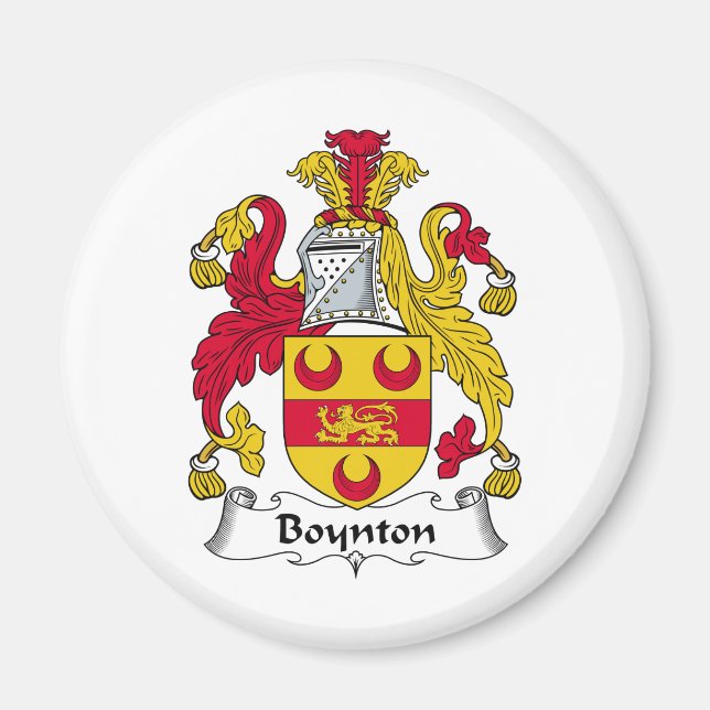 Boynton Family Crest Magnet (Front)