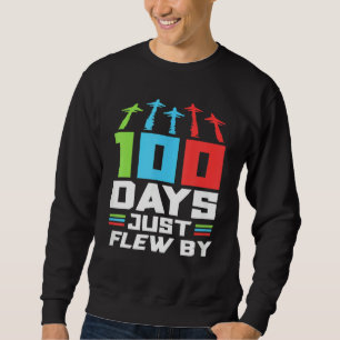 Boys 100th Day Of School Shirt 100 Days Plane Kids