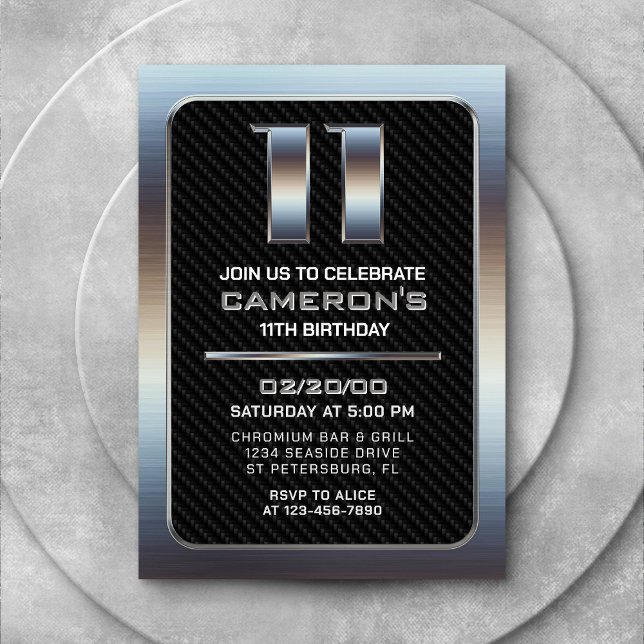 Boy's 11th Birthday Invitation (Creator Uploaded)