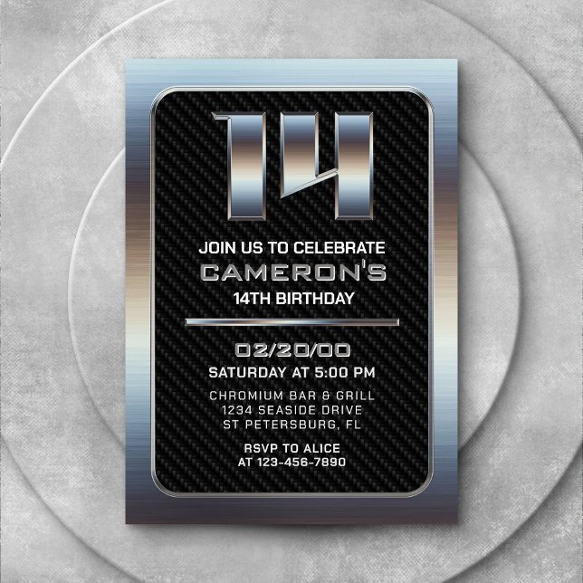 Boy's 14th Birthday Invitation (Creator Uploaded)