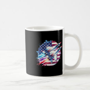 Boys 4th Of July American Usa Flag Fighter Jet 1 Coffee Mug