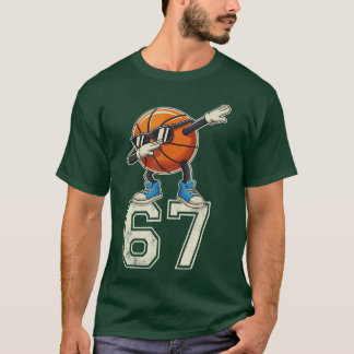 Boys 67 Si Seven Sunglasses Dabbing Basketball Lov T-Shirt