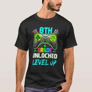 Boys 8Th Grade Levelled Up To Video Game Back To S T-Shirt