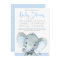 Boys Adorable Elephant Baby Shower Invitations