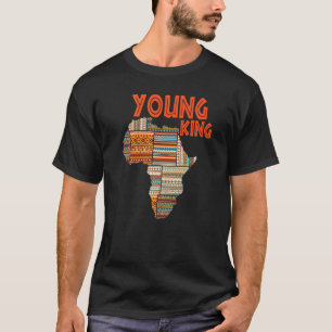 Boys African Attire Kente Print Little Kids Young  T-Shirt