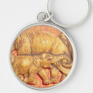 Boys and Girls Elephant Family Cool Matata Gift Key Ring