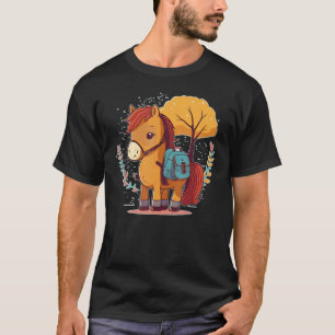 Boys and Girls Horse Animal First day of School T-Shirt