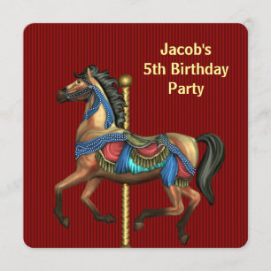 Boys Any Number Birthday Party Invitation