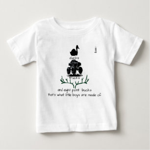"...boys are made of..." Customisable Baby T-Shirt