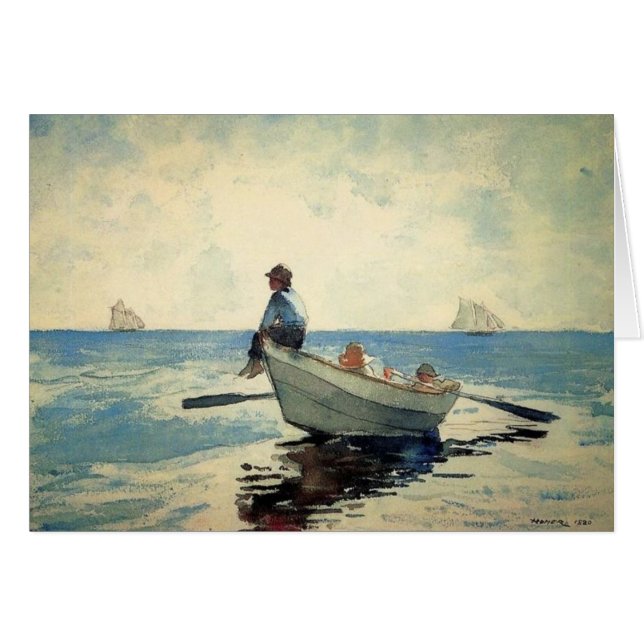 Boys at Sea in a Dory (Front Horizontal)