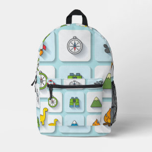 Boys' Backpack with Mini Explorer Icons