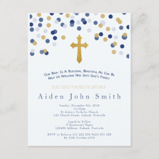 Boys Baptism Invitation