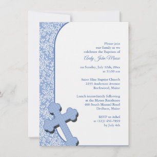 Boy's Baptism Invitation