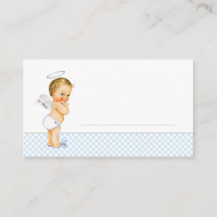 Boys Baptism Table Cards Place Cards