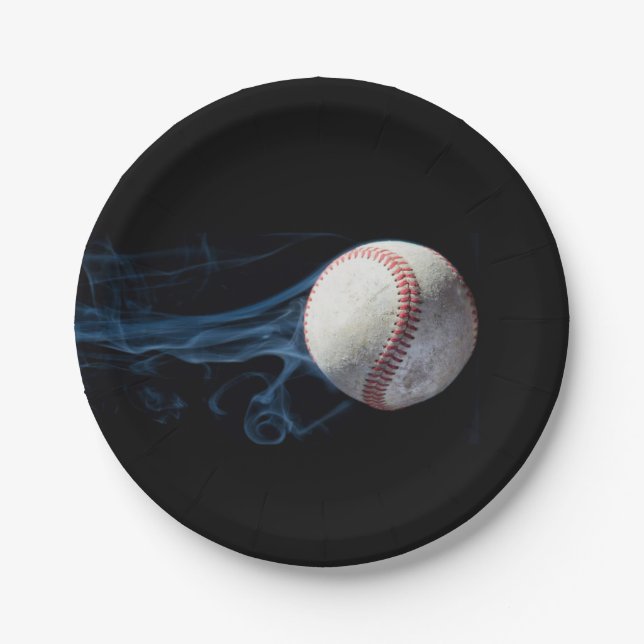 Boys Baseball Birthday Plate (Front)