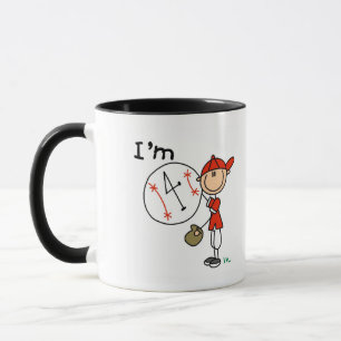 Boy's Baseball I'm 4 Tshirts and Gifts Mug