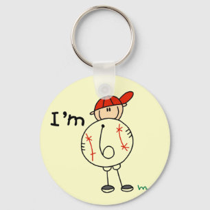 Boy's Baseball I'm 6 Tshirts and Gifts Key Ring