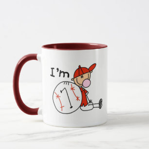 Boy's Baseball I'm 7 Mug