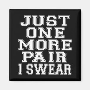 Boys Basketball Sneaker Head Just One More Pair Sn Magnet