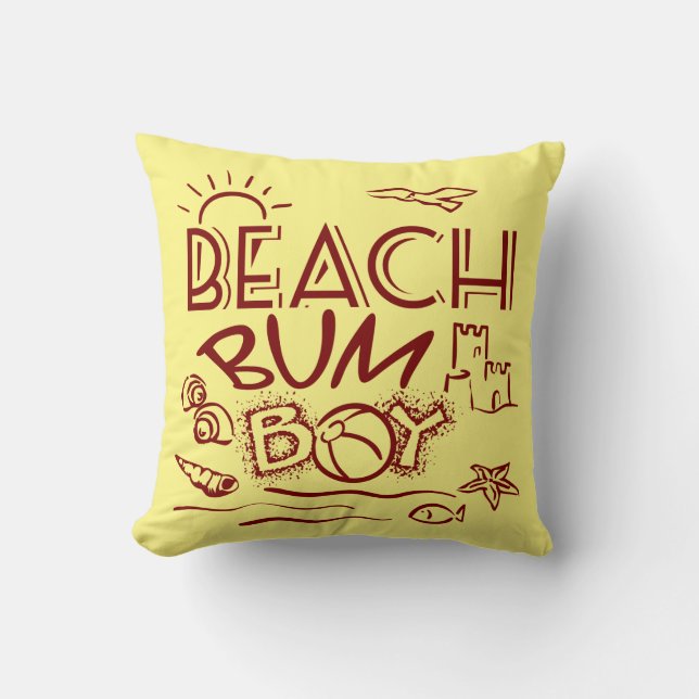 Boys Beach Bum Cushion (Front)