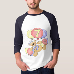 Boys Bear 7th Birthday Gifts T-Shirt