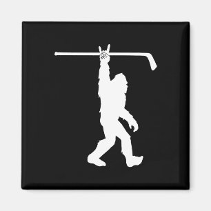 Boys Bigfoot Hockey Funny Sasquatch Rock An Roll Y Magnet