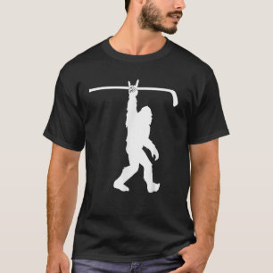 Boys Bigfoot Hockey Funny Sasquatch Rock An Roll Y T-Shirt