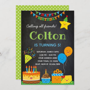 Boys Birthday Invitation