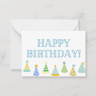 Boys Birthday Tag/Card Card
