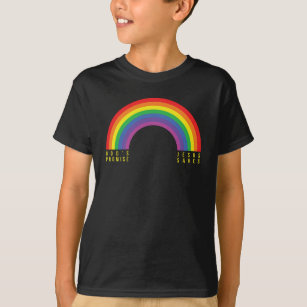 Boy's Black T-Shirt Rainbow Jesus Saves