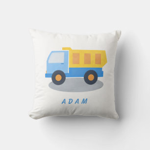 Boy's Blue Truck Personalise Cushion