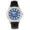 Boys blue white name wrist watch