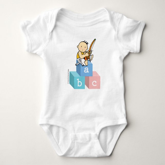 Boys: Body For Baby: ABC of the Poppy Baby Bodysuit (Front)