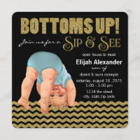 Boys Bottoms Up Sip and See