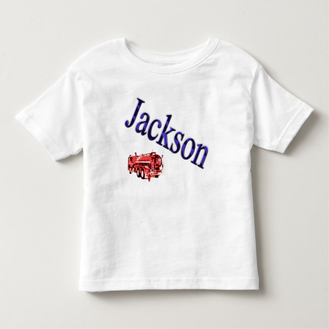 Boys Called Jackson Blue Name Logo, Toddler T-Shirt (Front)
