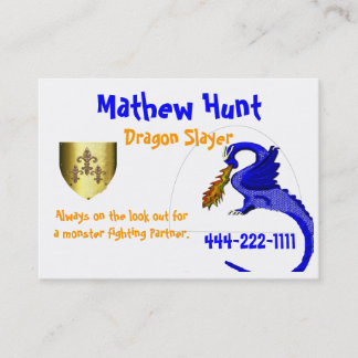 Boys Calling Card Template