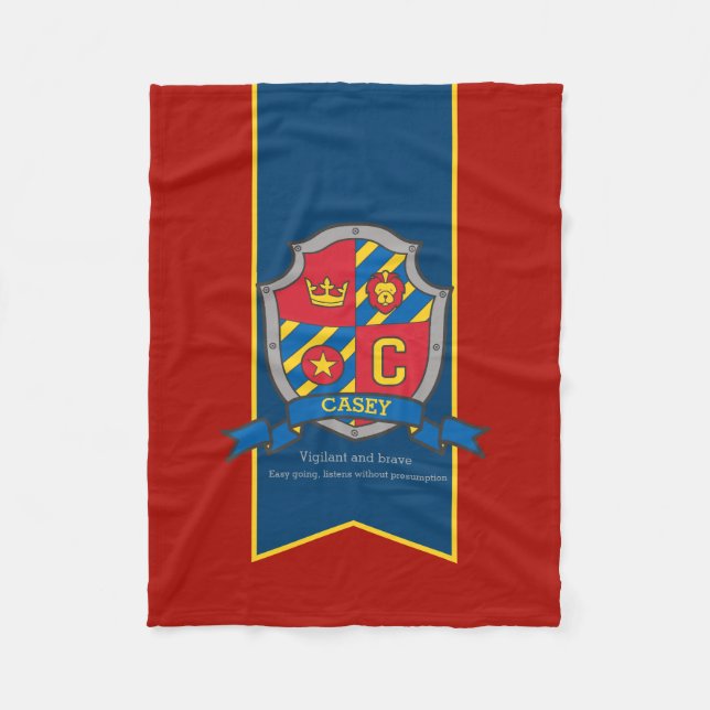 Boys Casey or C name meaning blanket (Front)