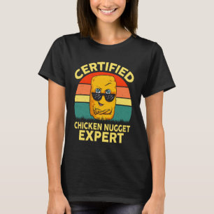 Boys Certified Chicken Nugget Expert Funny Chicken T-Shirt