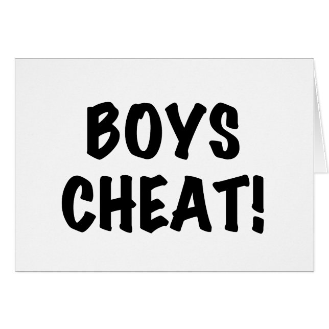 Boys Cheat (Front Horizontal)