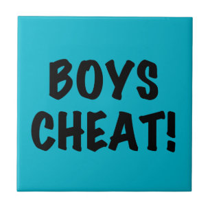 Boys Cheat Ceramic Tile