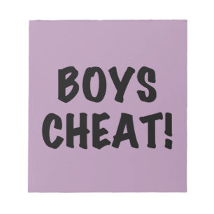 Boys Cheat Notepad
